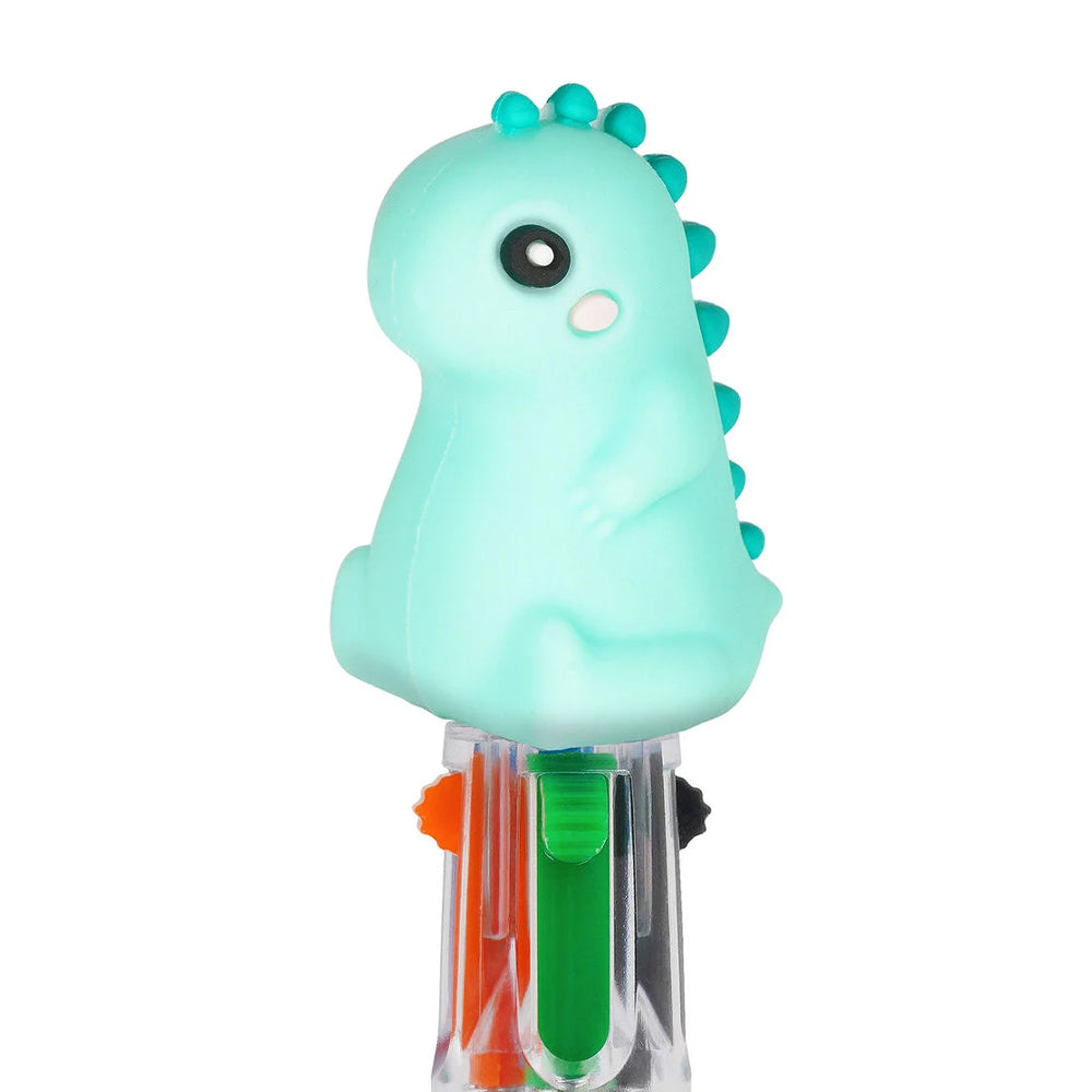 Legami Mini Magic Rainbow: Mini 4-Colour Ballpoint Pen - Dino