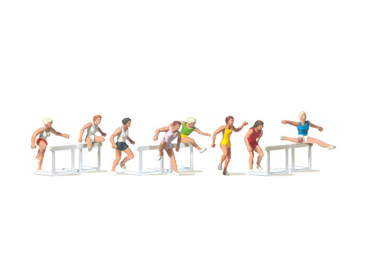Merten 212486 Women Running Hurdles (8) Figure Set HO