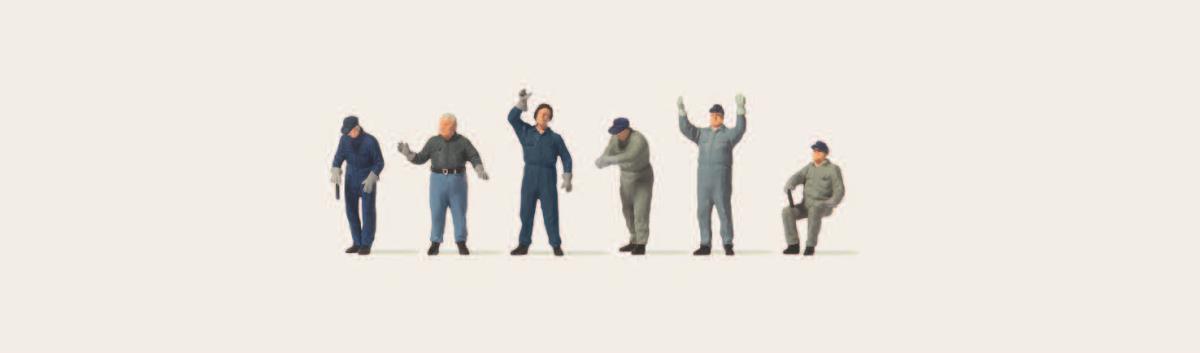 Merten 212575 Workers Loading Goods (6) Figure Set HO