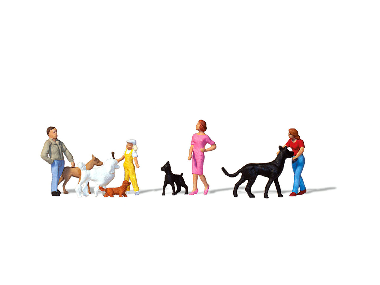 Merten Dog Training School (4+5) Figure Set MRT0212589 HO Gauge