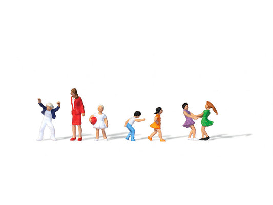 Merten Teacher (1) & Schoolchildren (6) Figure Set MRT0212590 HO Gauge