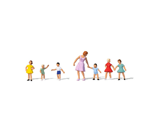 Merten At the Kindergarten (7) Figure Set MRT0212591 HO Gauge