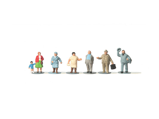 Merten 272399 Chubby Passengers Alone (7) Figure Set N Gauge