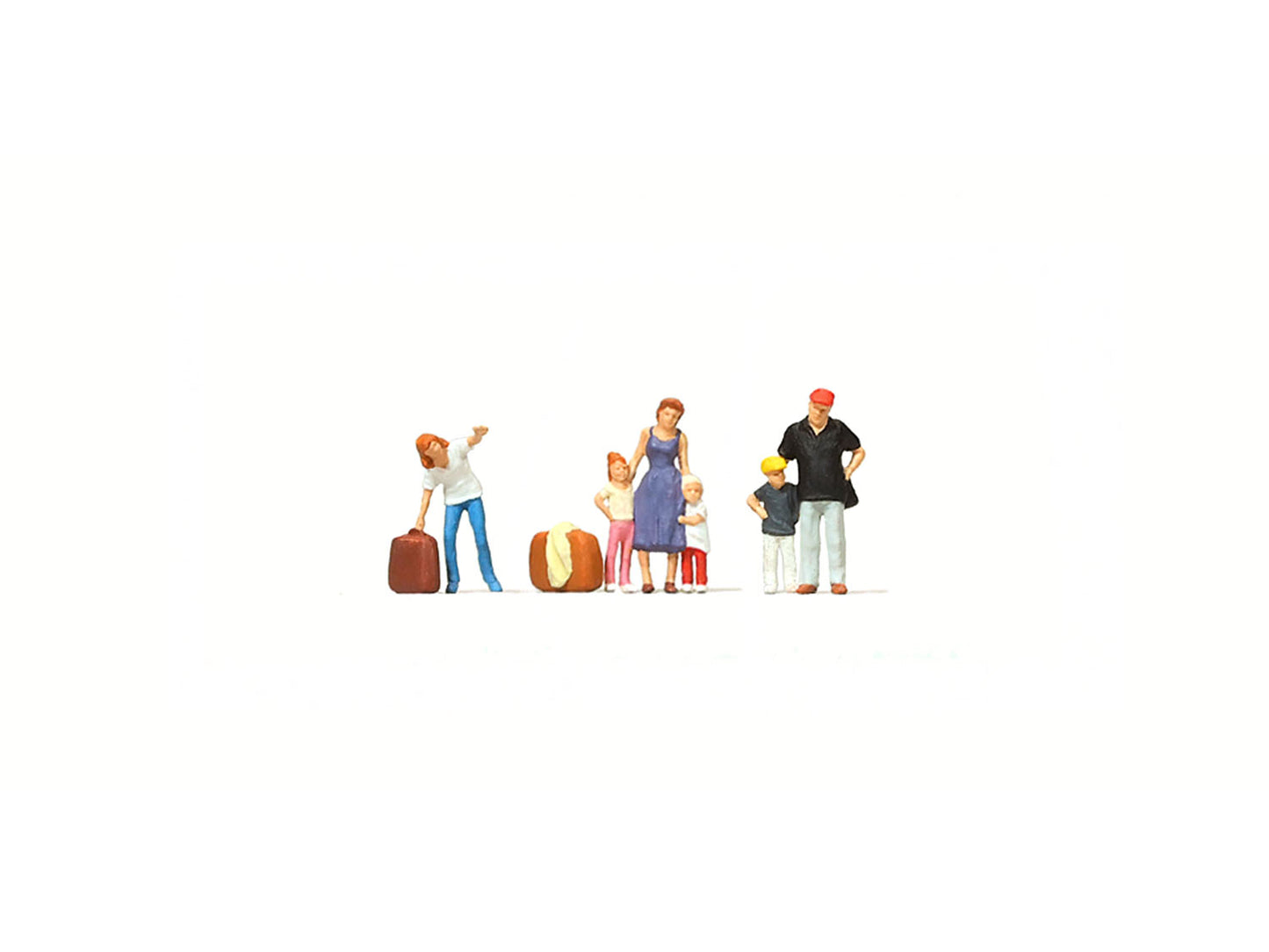 Merten 272539 Waiting Passengers (6) with Luggage Figure Set N Gauge