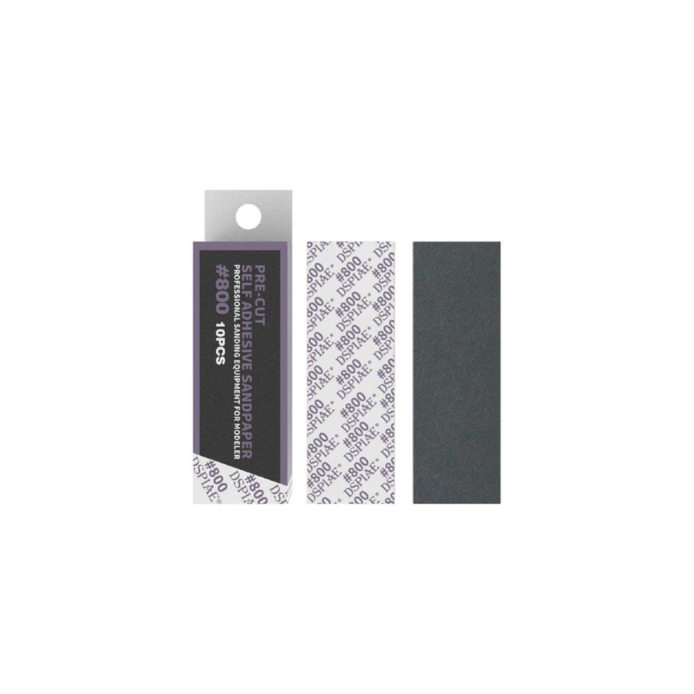 DSPIAE #800 Pre-Cut Adhesive Sandpaper (10 Strips) MSP-800