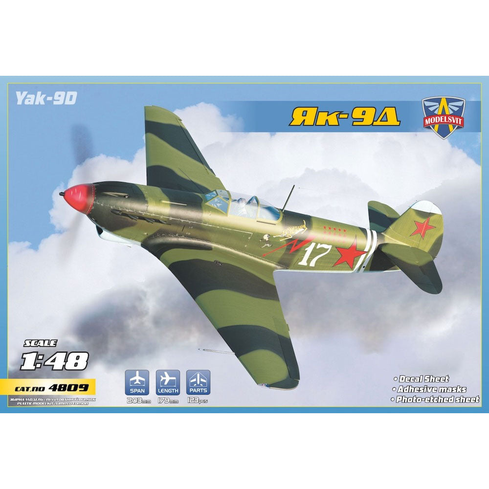 ModelSvit 4809 Yakovlev Yak-9D 1:48 Plastic Model Aircraft Kit