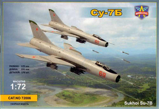 Modelsvit 72006 Sukhoi Su-7B Soviet fighter-bomber 1:72 Aircraft Model Kit