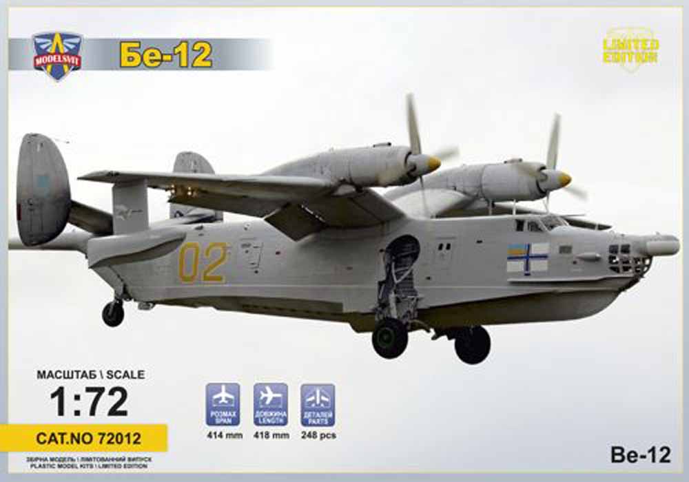 Modelsvit 72012 Beriev Be-12 Soviet amphibious aircraft 1:72 Aircraft Model Kit