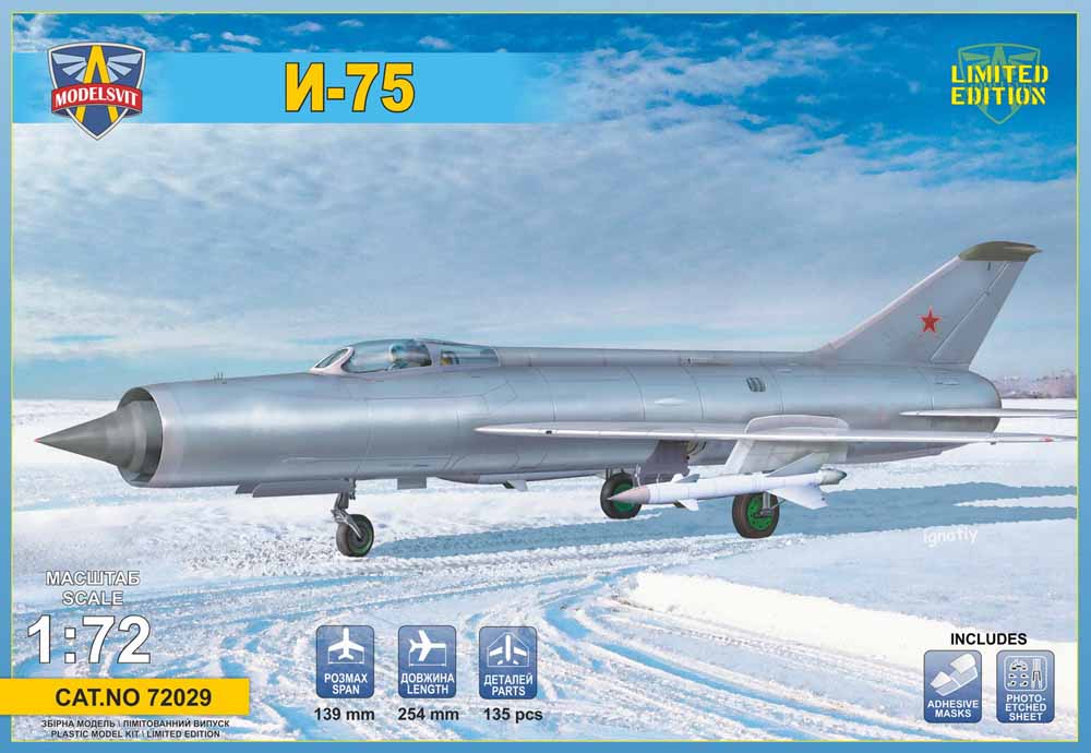 Modelsvit 72029 MiG I-75 1:72 Aircraft Model Kit