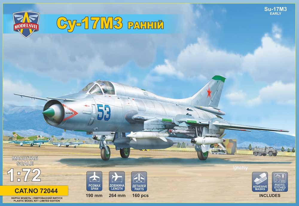 Modelsvit 72044 Sukhoi Su-17M3 early version 1:72 Aircraft Model Kit