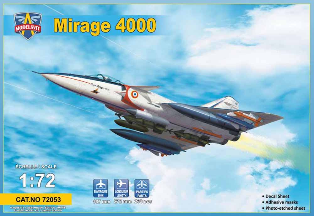 Modelsvit 72053 Mirage 4000 1:72 Aircraft Model Kit