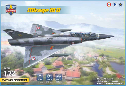 Modelsvit 72060 Dassault Mirage IIIB 1:72 Aircraft Model Kit