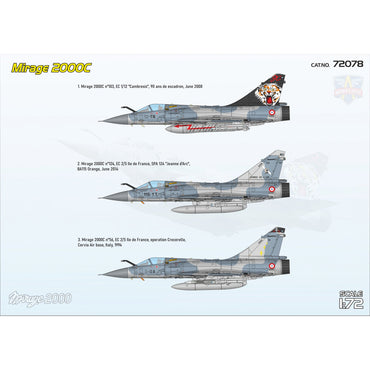 Modelsvit 72078 Dassault-Mirage 2000C 1:72 Model Kit