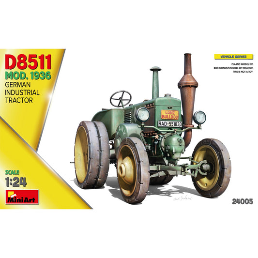 Miniart 24005 German Industrial Tractor D8511 Mod. 1936 1:24 Model Kit