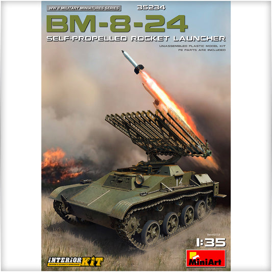 Miniart 35234 BM-8-24 Self-Propelled Rocket Launcher 1:35 Model Kit