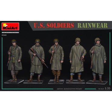 Miniart 35245 U.S Soldiers in Rainwear Coats 1:35 Model Kit