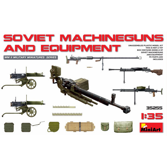 Miniart 35255 Soviet Machine Guns & Equipment 1:35 Model Kit