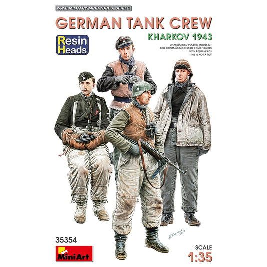 Miniart 35354 German Tank Crew Kharkov 1943 (Resin Heads) 1:35 Model Kit