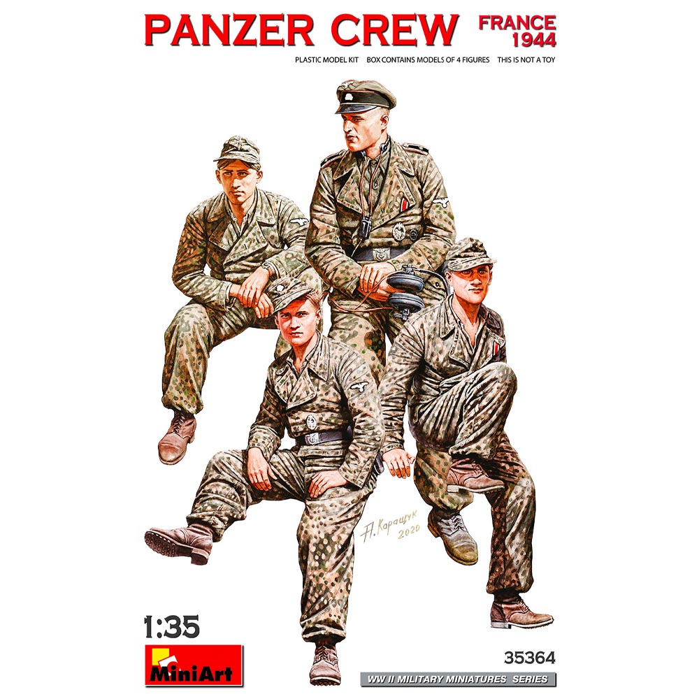 Miniart 35364 WWII German Panzer Crew France 1944 1:35 Model Kit