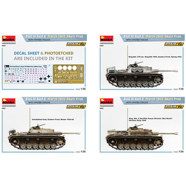 Miniart 35367 Stug III Ausf.G March 1943 Alkett Prod. Tank 1:35 Model Kit