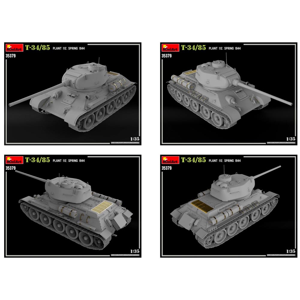 Miniart 35379 T-34/85 Plant 112. Spring 1944 1:35 Tank Model Kit