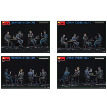 Miniart 35396 WWII German Soldiers in Café 1:35 Figures Model Kit