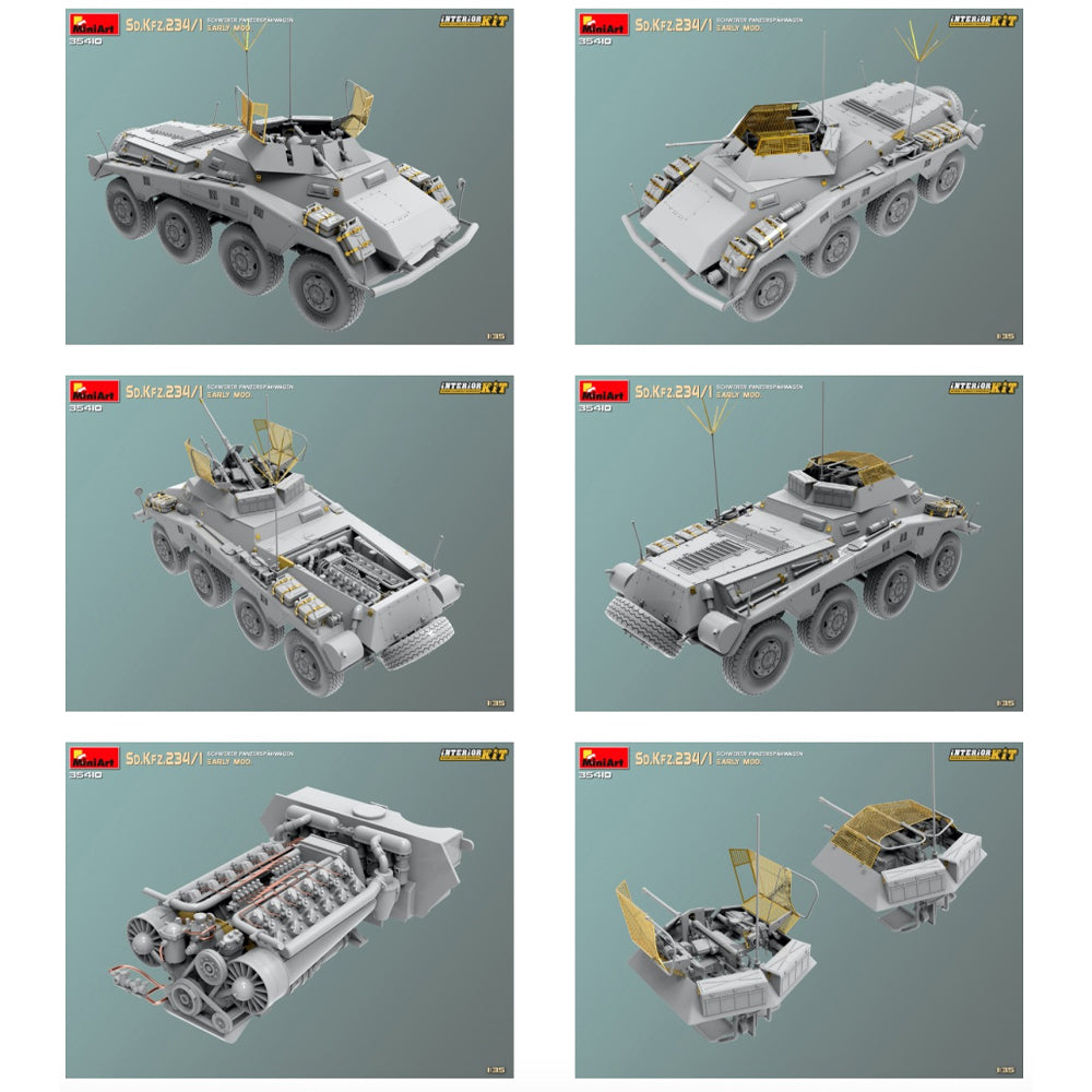 Miniart 35410 Sd.Kfz.234/1 Early Mod. 1:35 Model Kit