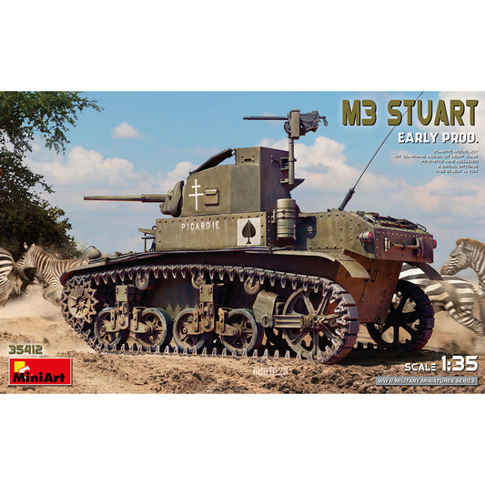 Miniart 35412 M3 Stuart Early Prod. 1:35 Model Kit