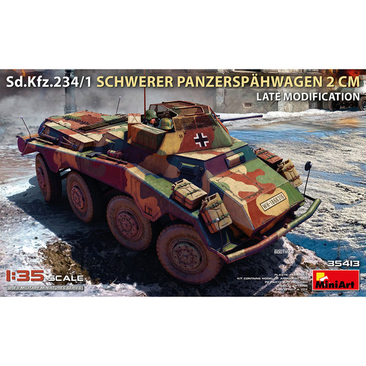 Miniart 35413 Sd.Kfz.234/1 Schwerer Panzerspahwagen Late Mod. 1:35 Model Kit