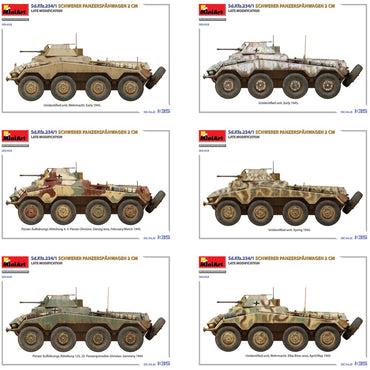 Miniart 35413 Sd.Kfz.234/1 Schwerer Panzerspahwagen Late Mod. 1:35 Model Kit