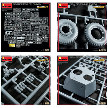 Miniart 35414 Sd.Kfz.234/2 Puma w/Full Interior 1:35 Model Kit