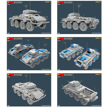 Miniart 35416 Sd.Kfz.234/2 w/Luchs Turret Interior Kit 1:35 Model Kit