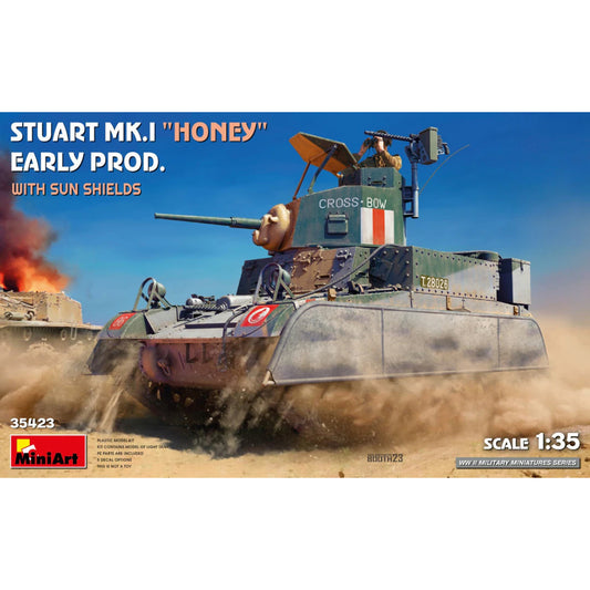 Miniart 35423 Stuart Mk.I Honey Early Prod. w/Sun Shields 1:35 Model Kit
