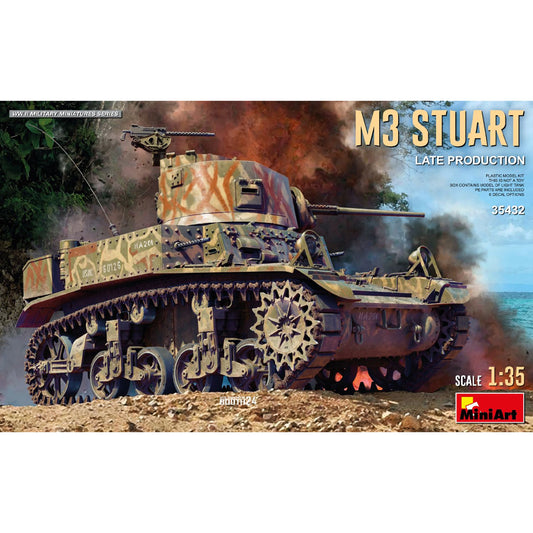 Miniart 35432 M3 Stuart Light Tank Late Production 1:35 Model Kit