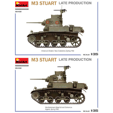 Miniart 35432 M3 Stuart Light Tank Late Production 1:35 Model Kit