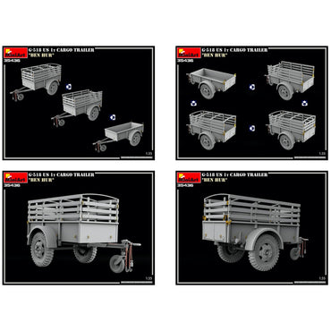 Miniart 35436 G-518 US 1T Cargo Trailer "Ben Hur" 1:35 Model Kit
