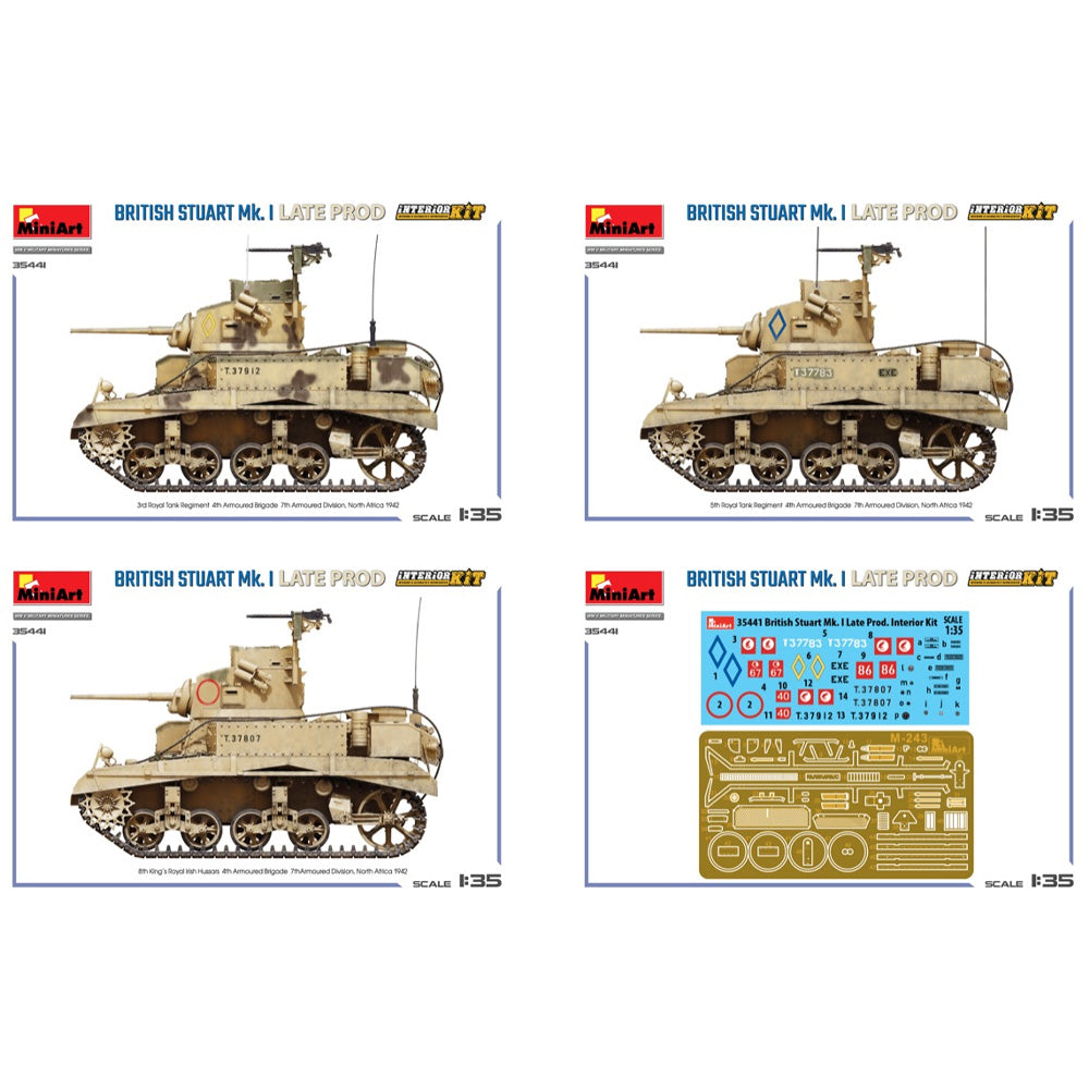 Miniart 35441 British Stuart Mk.I Late w/Interior 1:35 Model Kit