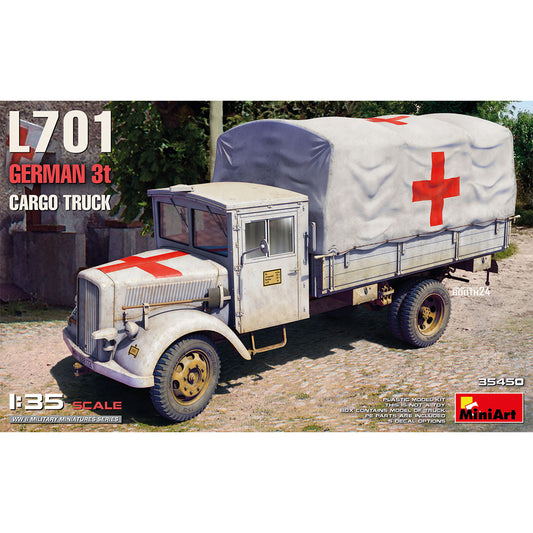 Miniart 35450 L701 German 3T German Cargo Truck 1:35 Model Kit