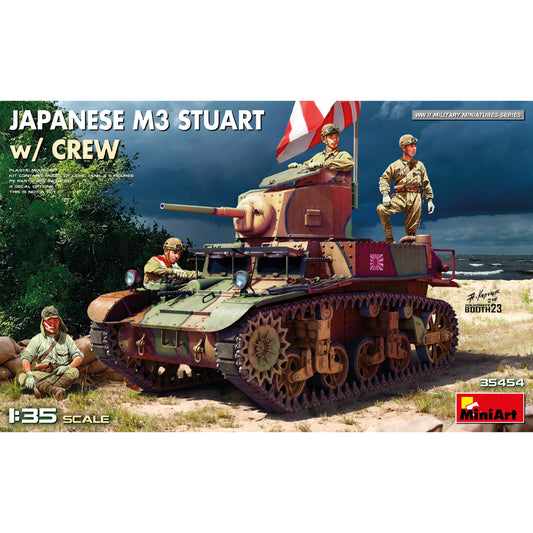Miniart 35454 Japanese M3 Stuart w/Crew 1:35 Model Kit