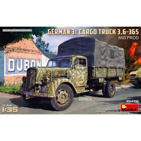 Miniart 35456 German 3t Cargo Truck 3.6-36S Mid. Prod. 1:35 Model Kit