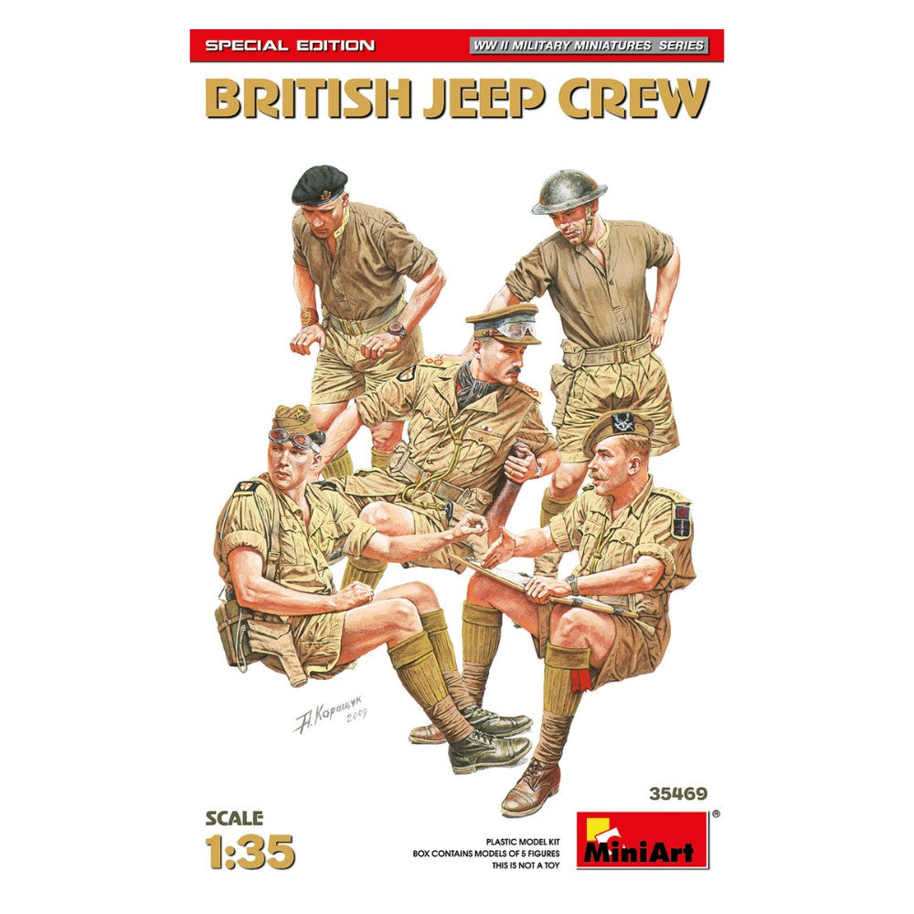 Miniart 35469 British Jeep Crew Figures 1:35 Model Kit
