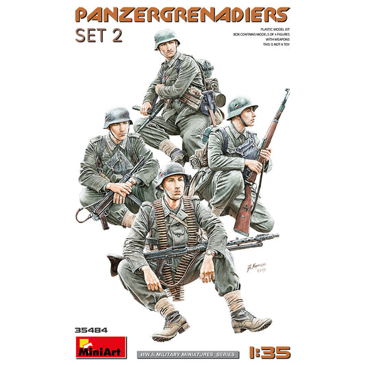 Miniart 35484 Panzergrenadiers Set 2 (4 Figures) 1:35 Model Kit