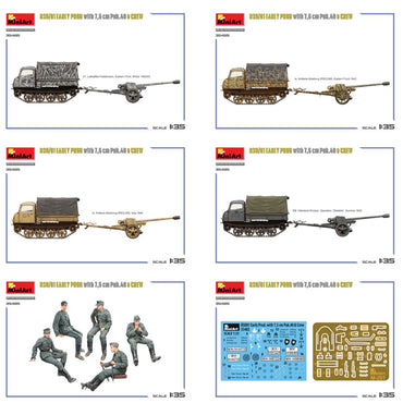Miniart 35485 RSO/01 Early Prod w/7.5cm Pak.40 & Crew 1:35 Model Kit