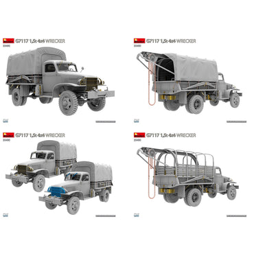 Miniart 35490 G7117 1.5t 4x4 Wrecker 1:35 Model Kit