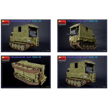 Miniart 35493 Feldkuche Auf RSO/01 German Field Kitchen 1:35 Model Kit