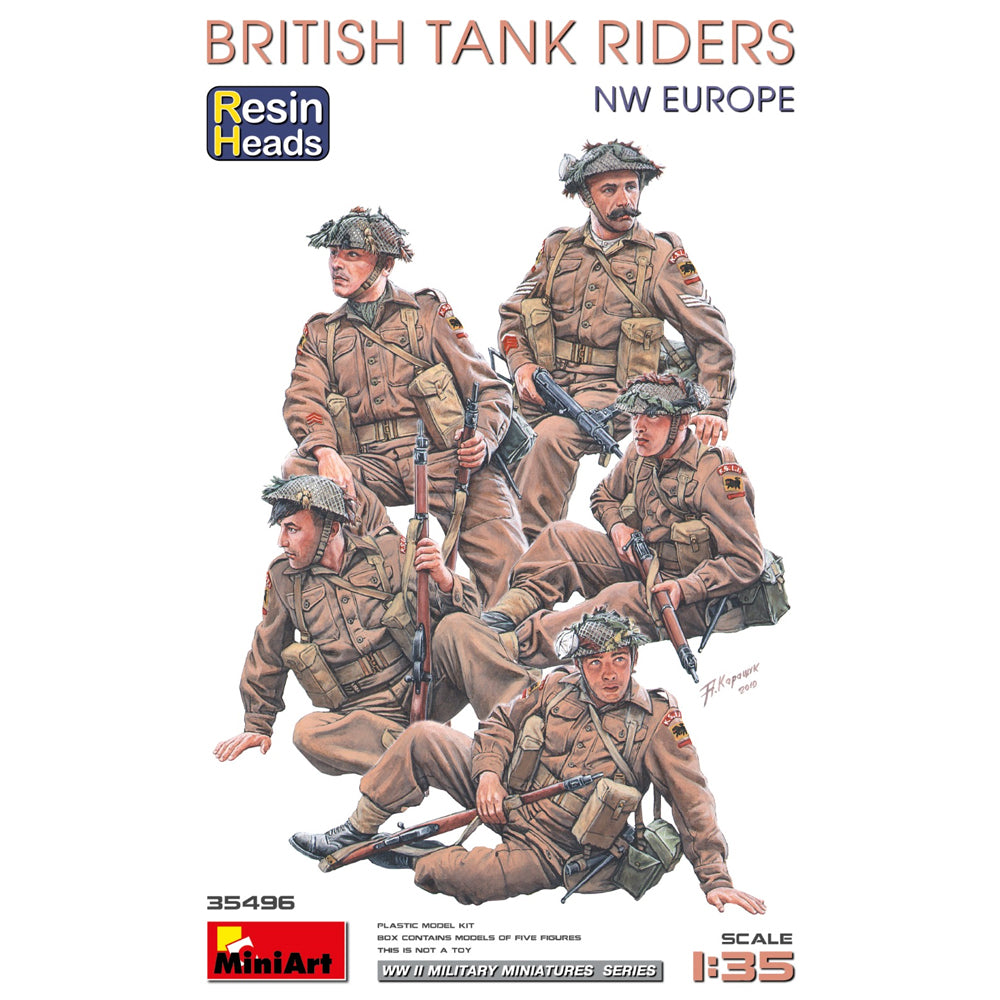 Miniart 35496 British Tank Riders NW Europe Figures 1:35 Model Kit