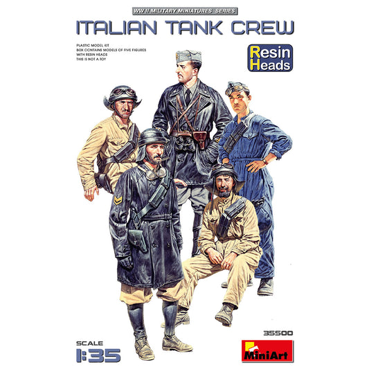 Miniart 35500 Italian Tank Crew Figures 1:35 Model Kit