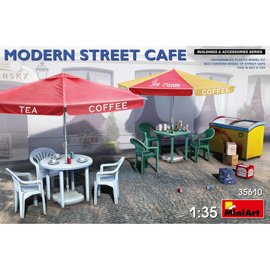 Miniart 35610 Modern Street Cafe 1:35 Model Kit