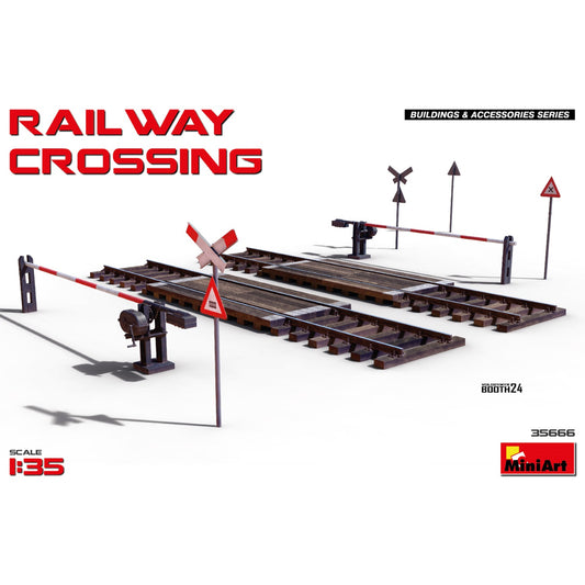 Miniart 35666 Railway Crossing 1:35 Model Kit