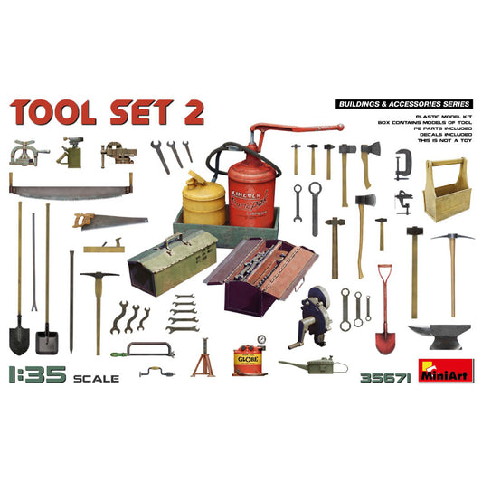 Miniart 35671 Tool Set #2 1:35 Model Kit